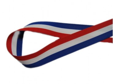 Sierlint Nederlandse vlag. Rood wit blauw sierband 20 mm breed