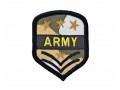 Leger applicatie Army. Met 3 kleine gouden sterren  leger 24