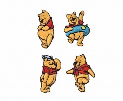 Winnie the Pooh applicaties 4 stuks