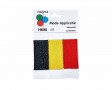 Applicatie Belgische vlag  9x6cm opstrijkbaar