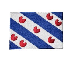 Applicatie Friese vlag  opstrijkbaar 8.3x5.8cm