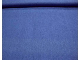 Soepele gewassen blauwe jeans, maar geen blouse kwaliteit, net iets dikker. 100% katoen. 1.50 mtr.br.