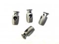  Koordstopper 1-gaats zilver 17mm lang