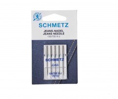Schmetz jeansnaalden. 130/705 H J  Naalddikte 70/10  Doosje met 5 naalden