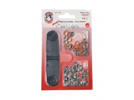 Inslag drukknoop Baby Oranje 9.7/10 mm