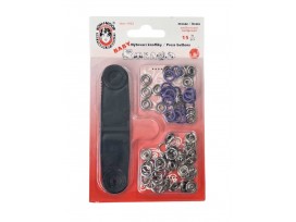 Inslag drukknoop Baby Donkerpaars 9.7/10 mm