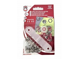 Inslag drukknoop Baby Donkerrood 9.7/10 mm