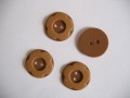 Kinder bloemknoop camel/bruin 20mm  kbk63