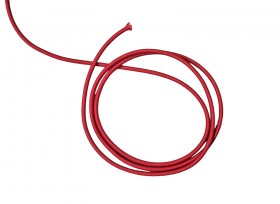 Elastisch koord rood 3 mm dik  3 mm dik koordelastiek