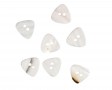 Witte gemeleerde knoop driehoek  13mm  wk8321