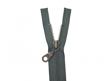 Antiek messingrits deelbaar Groen 35 cm.