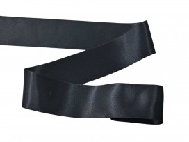 Satijnlint Zwart 50 mm breed