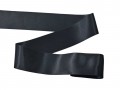 Satijnlint Zwart 50 mm breed