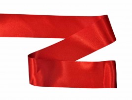 Satijnlint Helder rood 5 mm breed