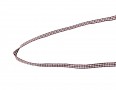 Boerenbont lint Bordeaux/wit geruit 5mm breed