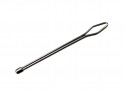 Band/koord doorhaler.  Lengte 6.5 cm  Nickel/metaal  De opening is ongeveer 15 x 4 mm