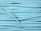 Koord licht turquoise.  Doorsnee circa 3 mm  Katoen/polyester  De kleur is door en door hetzelfde