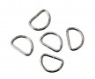 D-Ring Zilverkleur metaal 20 mm