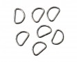 D-Ring Zilverkleur metaal 13 mm