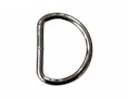 D-Ring Zilverkleur metaal 25 mm  OP is OP