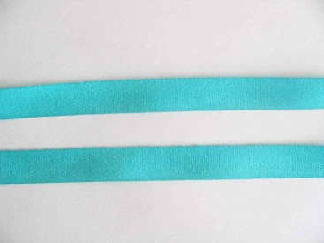 Keperband 15mm aqua/groen