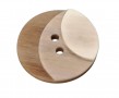 Kunststof knoop met 2 gaten  Drie kleuren zand in drie laagjes.  Doorsnee ongeveer 15 mm  Knopen worden per stuk verkocht.