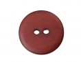 Kunststof knoop met 2 gaten  Drie kleuren warmrood in drie laagjes.  Doorsnee ongeveer 12,5 mm  Knopen worden per stuk verkocht.