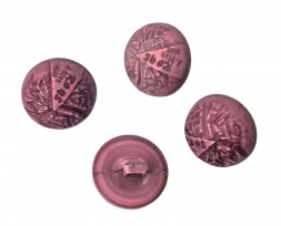 Bolknoop auberginekleur  26mm