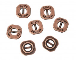 Bizzkids en Roos Vierkante knoop roodkoper 13mm