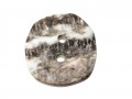 Bizzkids&Roos kunststof knoop 2 gaats  Grove grijs/witte knoop  Doorsnee ongeveer 14 mm  Dikte ongeveer 4 mm