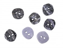 Bizzkids en Roos Grove knoop Grijs/blauw  14mm