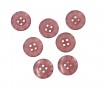 Roos Bizzkids rubber knoop met de woorden Bizz Kids  4 gaats, cassis, iets transparant  Doorsnee ongeveer  12 mm.