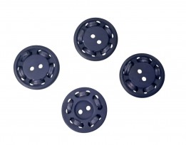 Bizzkids Gevlochten ronde knoop paars/blauw  25mm