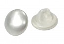 Exclusieve parelknoop  Plat  8 mm  774Br