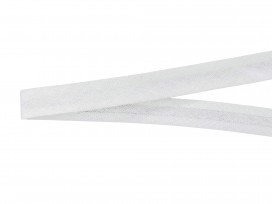 Offwhite biaisband van 12 mm breed  Katoen