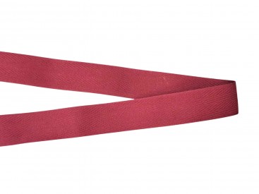 Keperband donkerrood  100% katoen  3cm breed