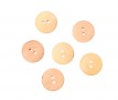 Houten knoop Glad Lichbruin 20 mm