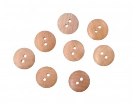 Houten knoop Glad Lichte houtkleur 13mm  hk588
