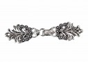 Vestsluiting Oudzilver fantasie  72x17mm  1212