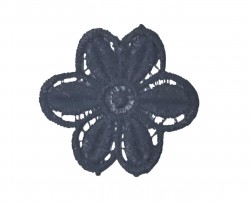 Bloemapplicatie Donkerblauw  5cm