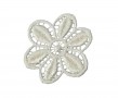 Bloemapplicatie Creme  5cm