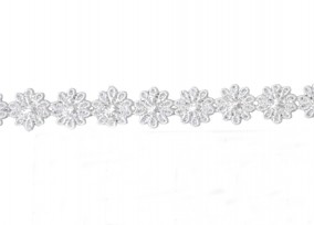 Etskant bloem Wit  13mm Ets1