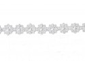 Etskant bloem Wit  13mm Ets1