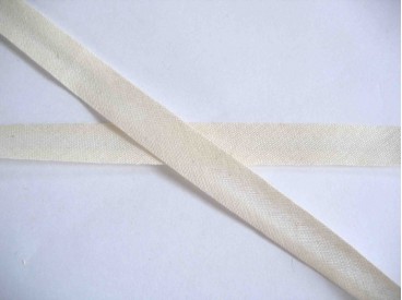 Offwhite biaisband van 1.2 cm. breed