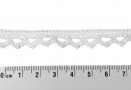 Wit kantklos kant van 11 mm. breed  100% katoen