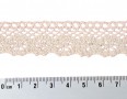 Katoen kant Creme lijkt gehaakt  20 mm breed