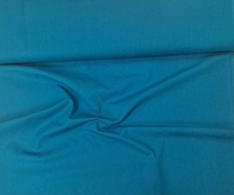 Effen katoen petrol  Cretonne stof. 100% katoen  1,45 mtr breed  130 gram/m2