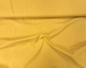 Effen katoen oker 100% katoen  1,45 mtr breed  130 gram/m2