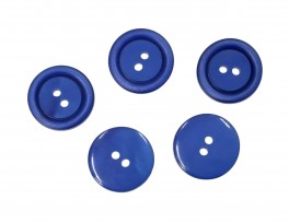 Kunststof knoop 2 gaats Kobalt 18mm 541-S8