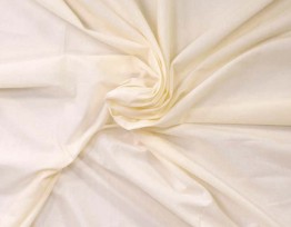 Batist stof effen Creme